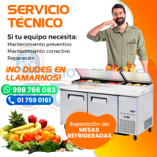 Directo Reparación de «M.E.S.A.S Refrigeradas »998766083- Lima y Callao